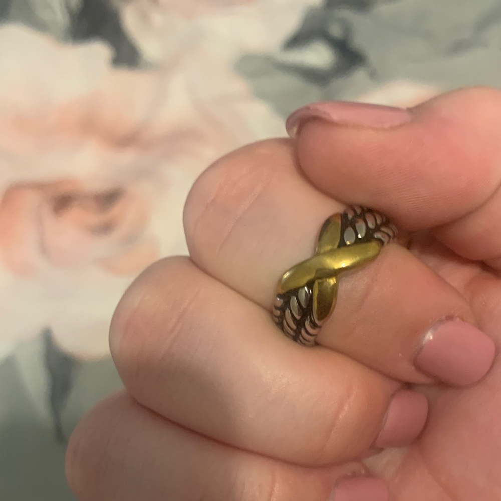 Gold and Silver stainless steel ring